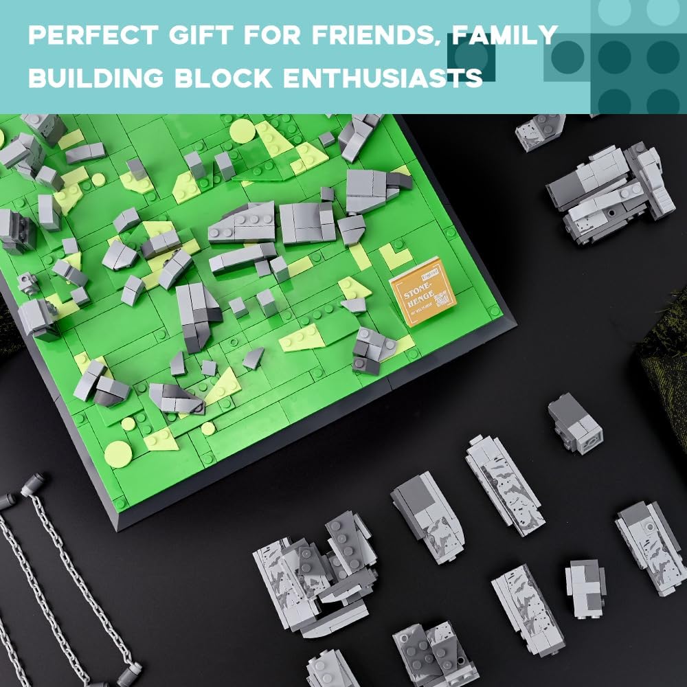 Architectural Stonehenge of England – Juego de construcción de colección grande y regalo para adultos (753 piezas)
