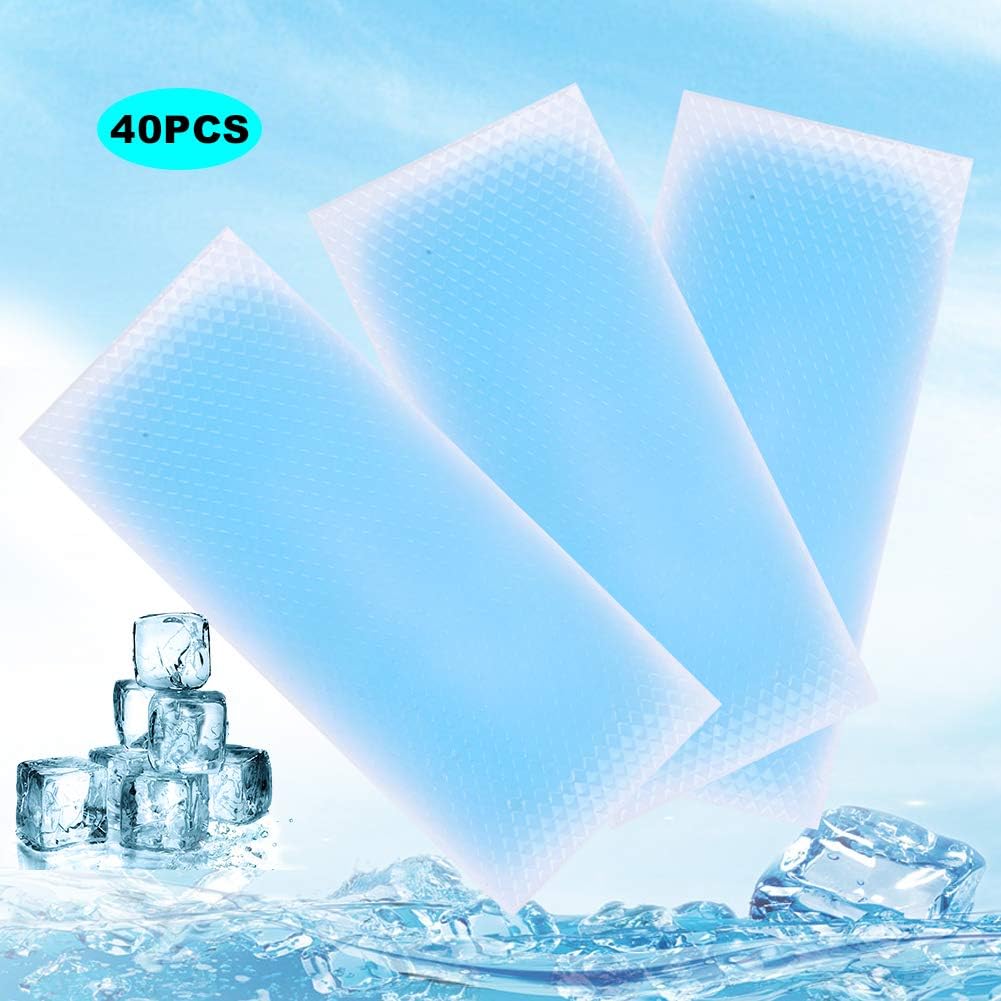 40 almohadillas de enfriamiento para la fiebre del bebé, almohadilla de enfriamiento para la frente del bebé, parche seguro para la fiebre de los