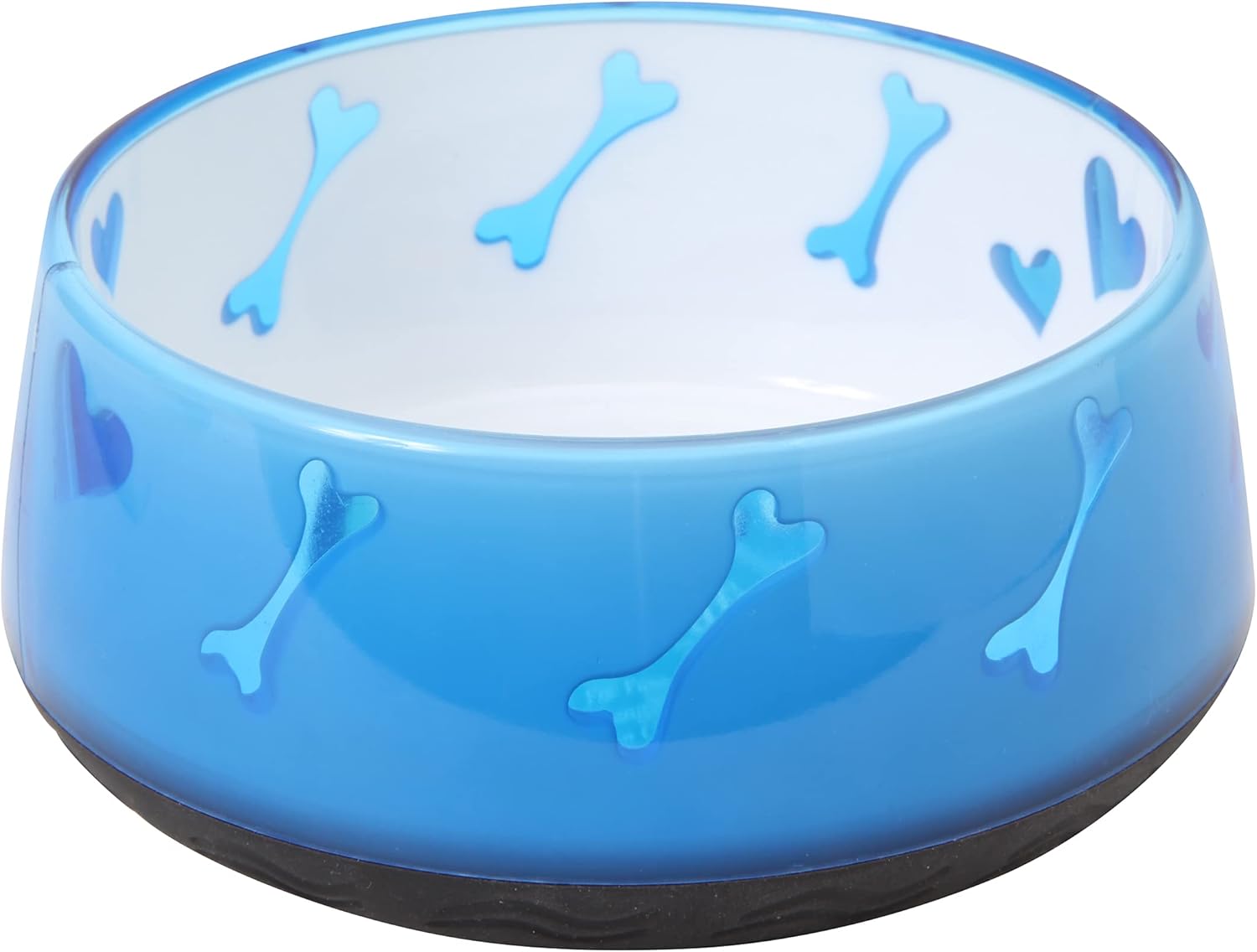 Dogit Cuenco antideslizante para comida y agua para perros, color azul, plato para perros sin BPA, 1 unidad (paquete de 1)