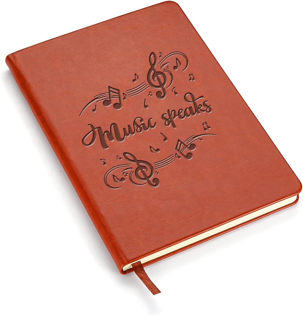 Regalo de música, regalo para amantes de la música, habla con música, diario de cuero, regalo para músicos, terapeuta musical, cuaderno de música