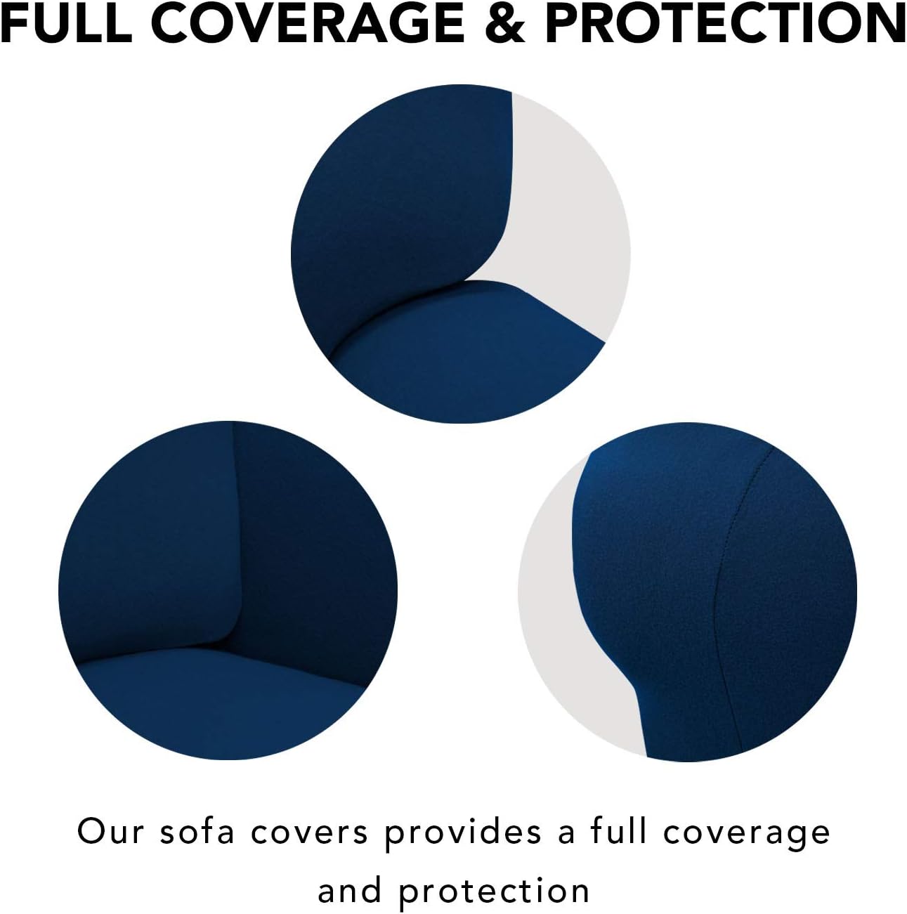 PureFit – Funda de elastano superelástica para sofá y silla, cubierta protectora, suave, antideslizante, lavable, con espuma y base elástica, apta