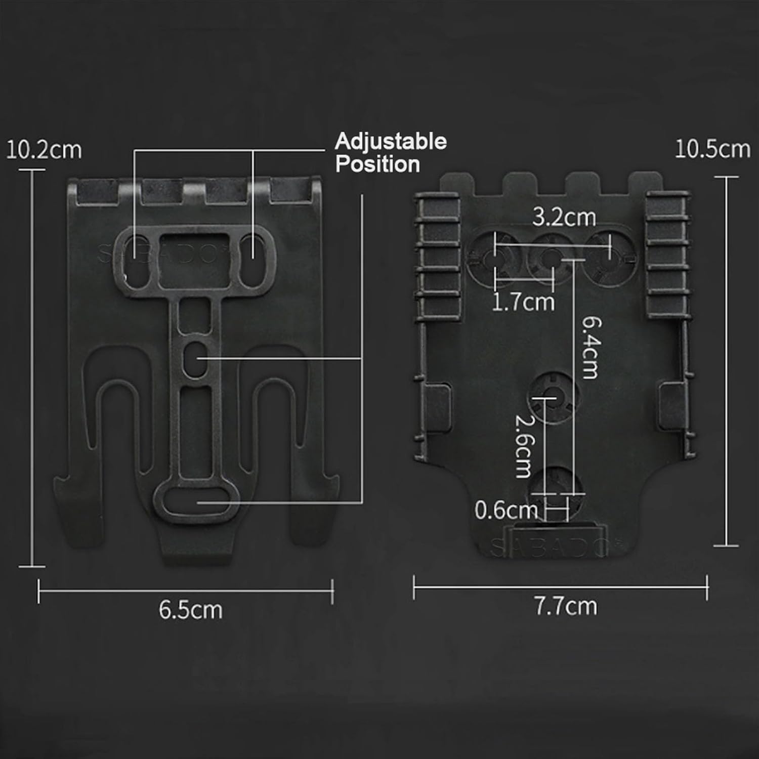 Adaptador de soporte táctico para torniquete con kit QLS adaptador de extensión para funda de extracción rápida, kit de sistema de bloqueo rápido,