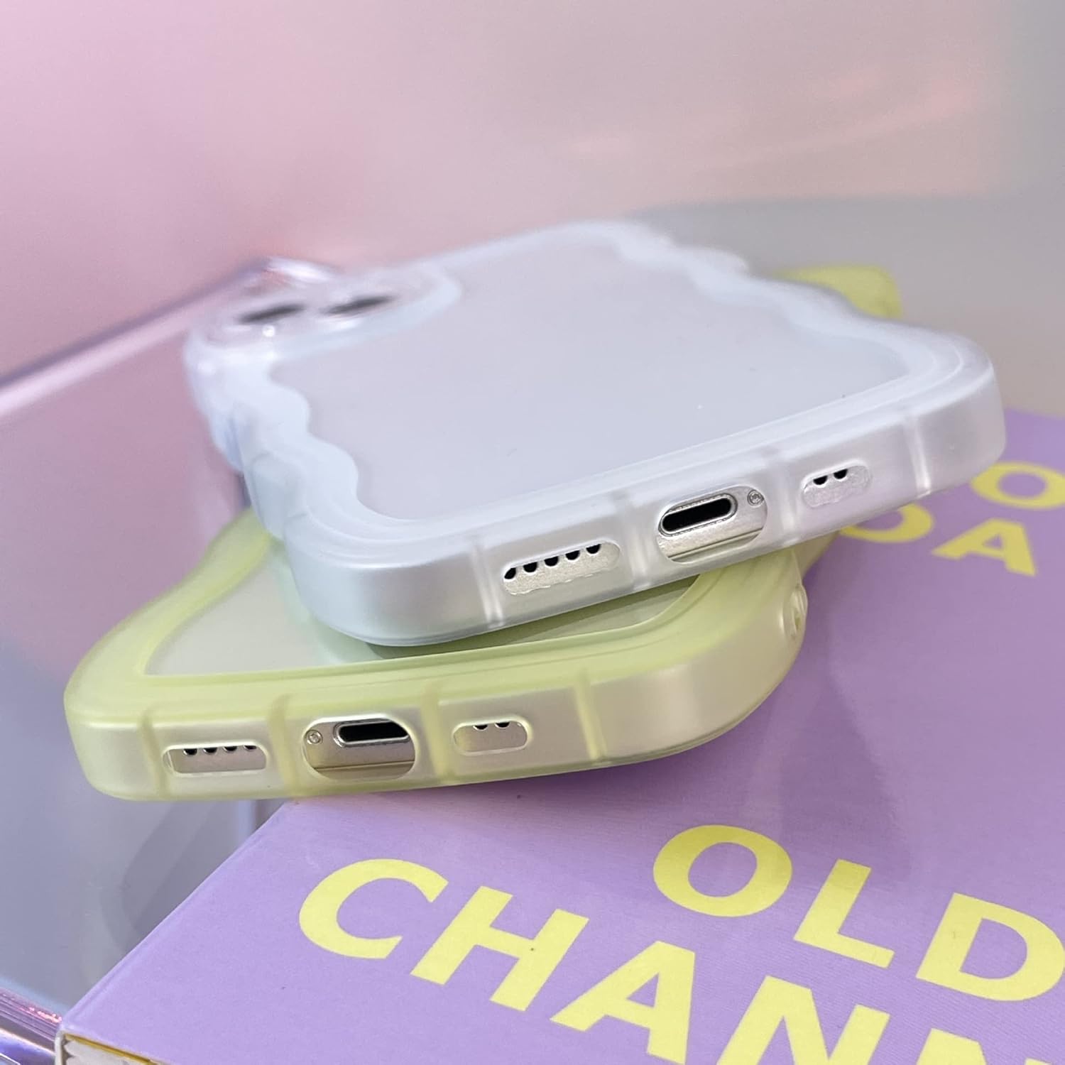 Funda transparente compatible con iPhone 13, bonita funda delgada de silicona suave, antiarañazos, a prueba de golpes, para mujeres y niñas, color