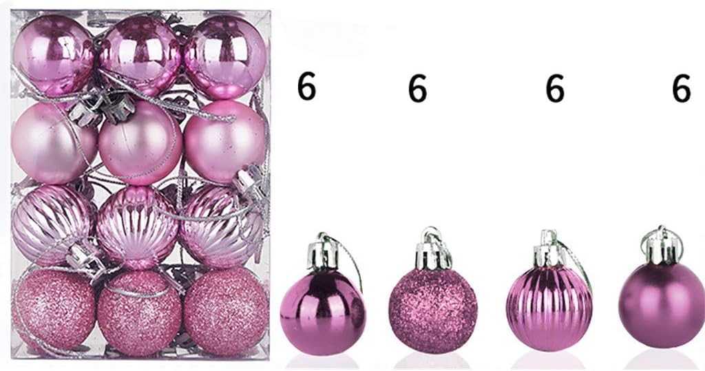 Adornos para árbol de Halloween, adornos de Navidad rosados, decoración de árbol de Halloween, adornos de otoño, adornos de Navidad, bolas de