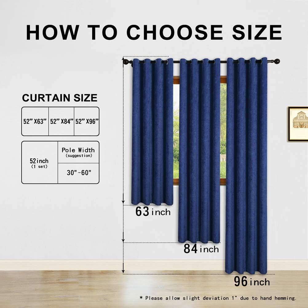 Cortinas de ventana de chenilla de doble cara para sala de estar