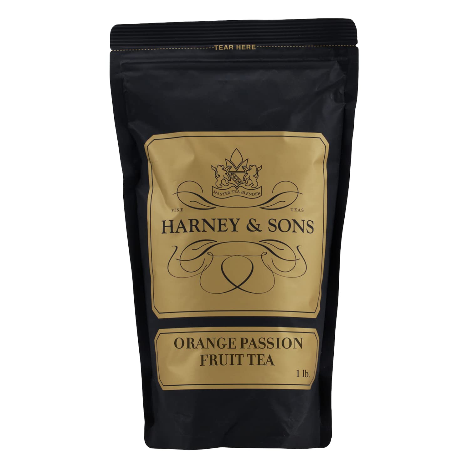 Harney & Sons Fruta de la pasión naranja, bolsa de 16 onzas de té de hierbas sueltas