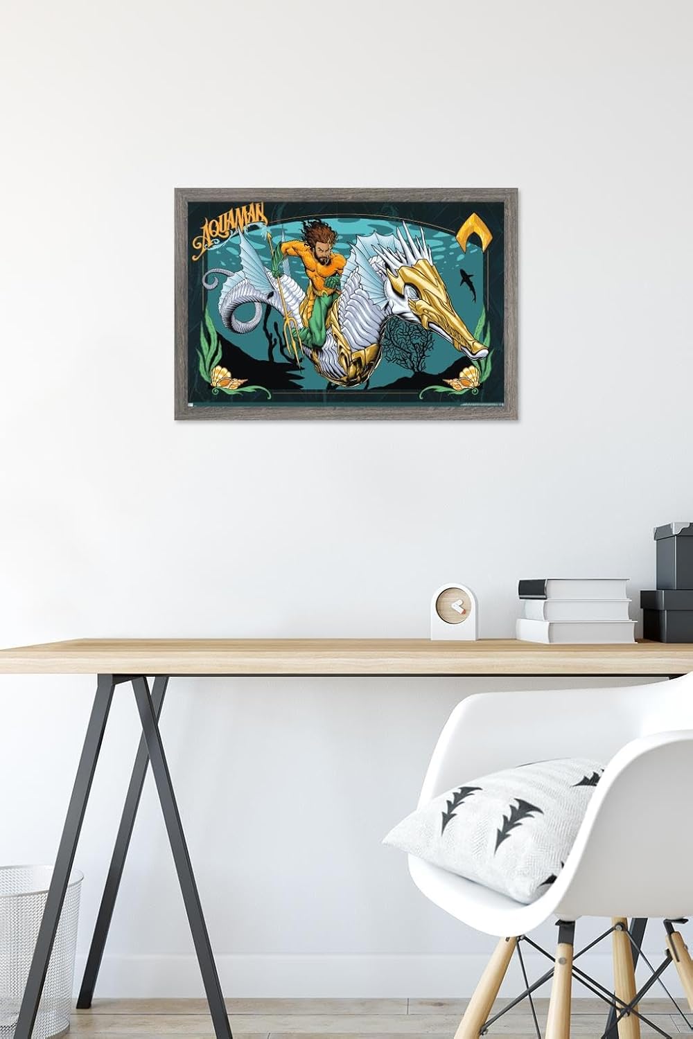 Trends International DC Comics Movie Aquaman y el Reino Perdido – Póster de pared con ilustración de Aquaman, 14.72 x 22.37 pulgadas, versión
