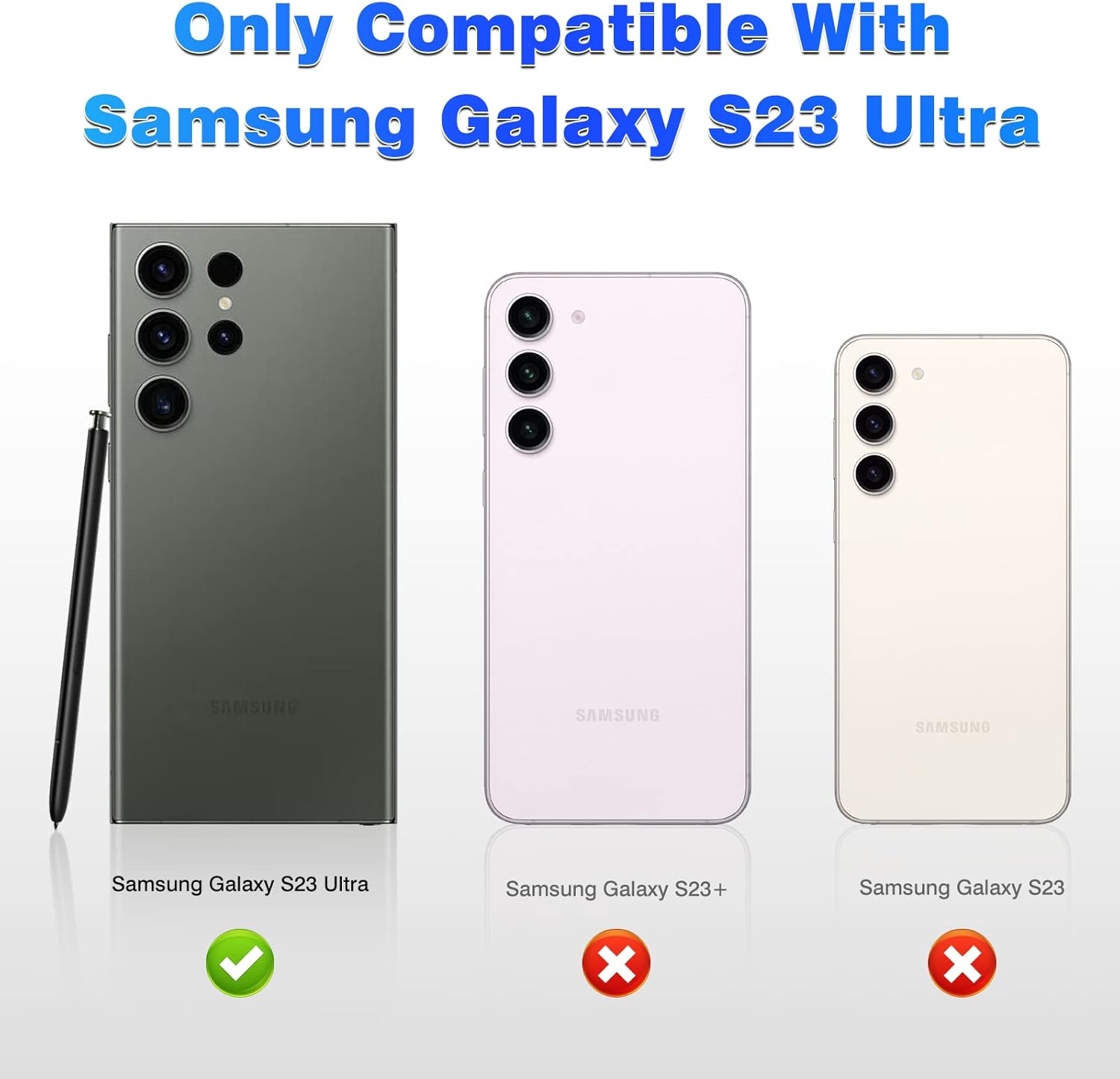 Qshare Funda para Samsung Galaxy S23 Ultra, anillo giratorio de 360, con cubierta de cámara deslizante, a prueba de golpes y caídas, para Samsung