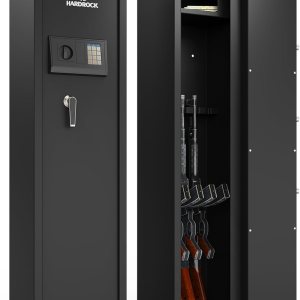 HARDROCK Caja fuerte grande para pistolas, caja fuerte digital para rifle y pistolas, acceso rápido 5 cajas de seguridad largas con caja de HARDROCK Caja fuerte grande para pistolas, caja fuerte digital para rifle y pistolas, acceso rápido 5 cajas de seguridad largas con caja de