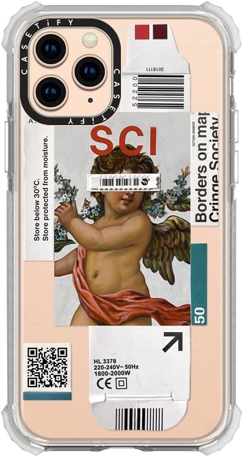 CASETiFY Funda Ultra Impact para iPhone 11 Pro protección contra caídas de 9.8 pies – Por debajo de 30 grados – Transparente
