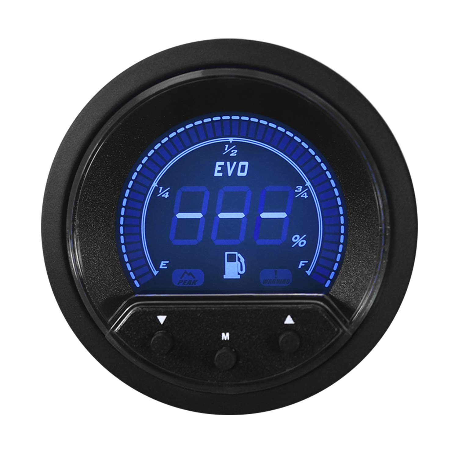EVO Series Medidor digital de nivel de combustible con función de advertencia, recuperación máxima con emisor de nivel de combustible