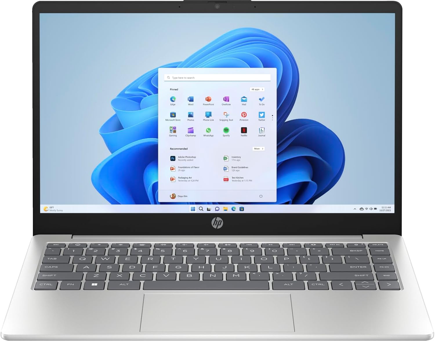HP 14-EP000 Laptop 2023 14″ FHD 1920 x 1080 Pantalla Intel Core i7-1355U, 10 núcleos, gráficos Intel Iris Xe, 48GB DDR4, 1TB SSD, teclado