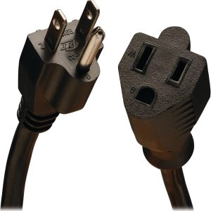 Tripp Lite Cable de extensión de cable de alimentación, resistente, 14AWG, 5-15P a 5-15R, 15A, 25′ (P024-025) negro Tripp Lite Cable de extensión de cable de alimentación, resistente, 14AWG, 5-15P a 5-15R, 15A, 25′ (P024-025) negro