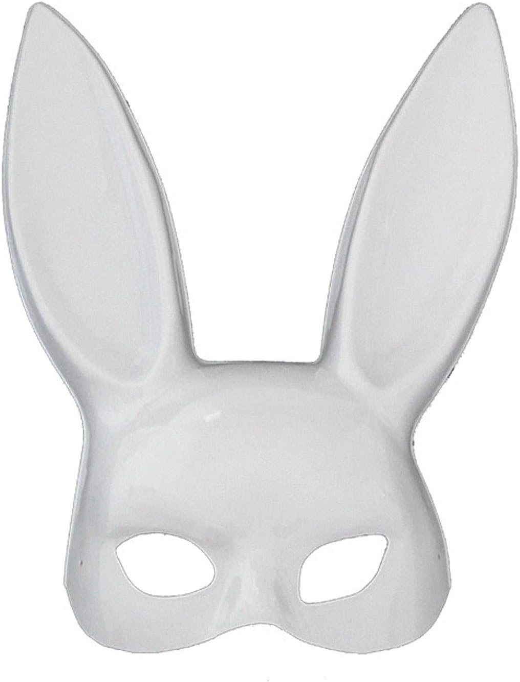 Máscara de conejo sexy de orejas largas, máscara de conejo para mujer, máscara de conejo para Pascua, Halloween, fiesta, accesorio de disfraz