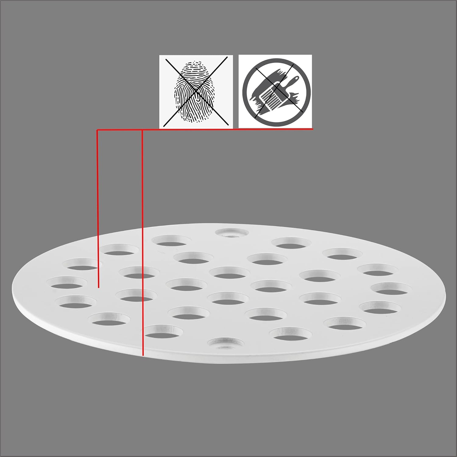 Colador de ducha atornillado de 4 pulgadas Tapa de drenaje Colador de piso de repuesto (blanco)