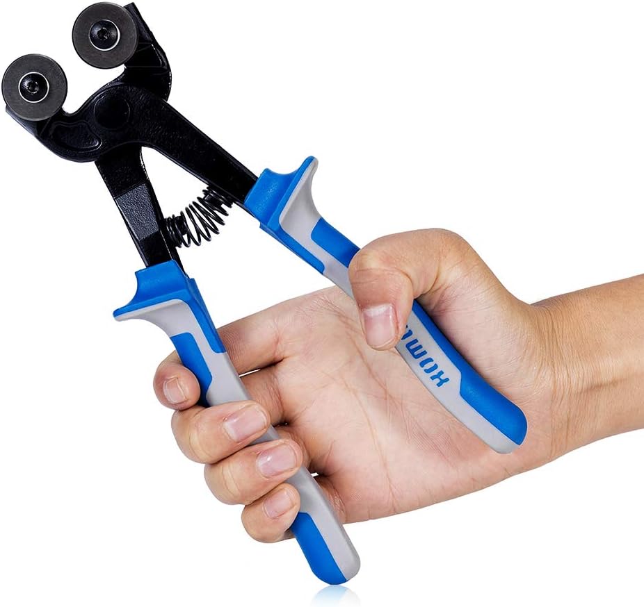 SPEEDWOX Alicate de azulejos de 8 pulgadas, ruedas de puntuación de carburo de tungsteno de alta resistencia, resistente con ruedas de corte de