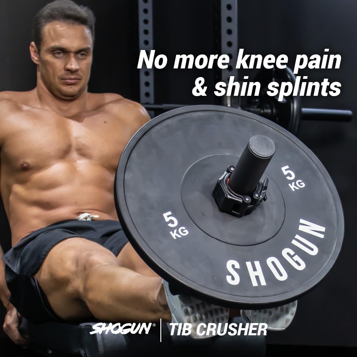 Shogun Tibialis Bar – Máquina de elevación de pantorrillas para entrenamiento de fuerza – Protege las pantorrillas, tobillos, espinillas y rodillas