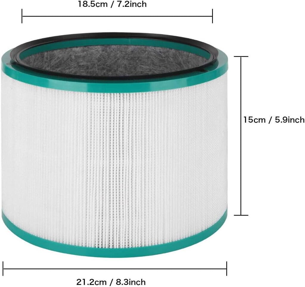 Para Dyson purificador de aire reemplazo HP01 HP02 DP01 360  filtro HEPA de vidrio