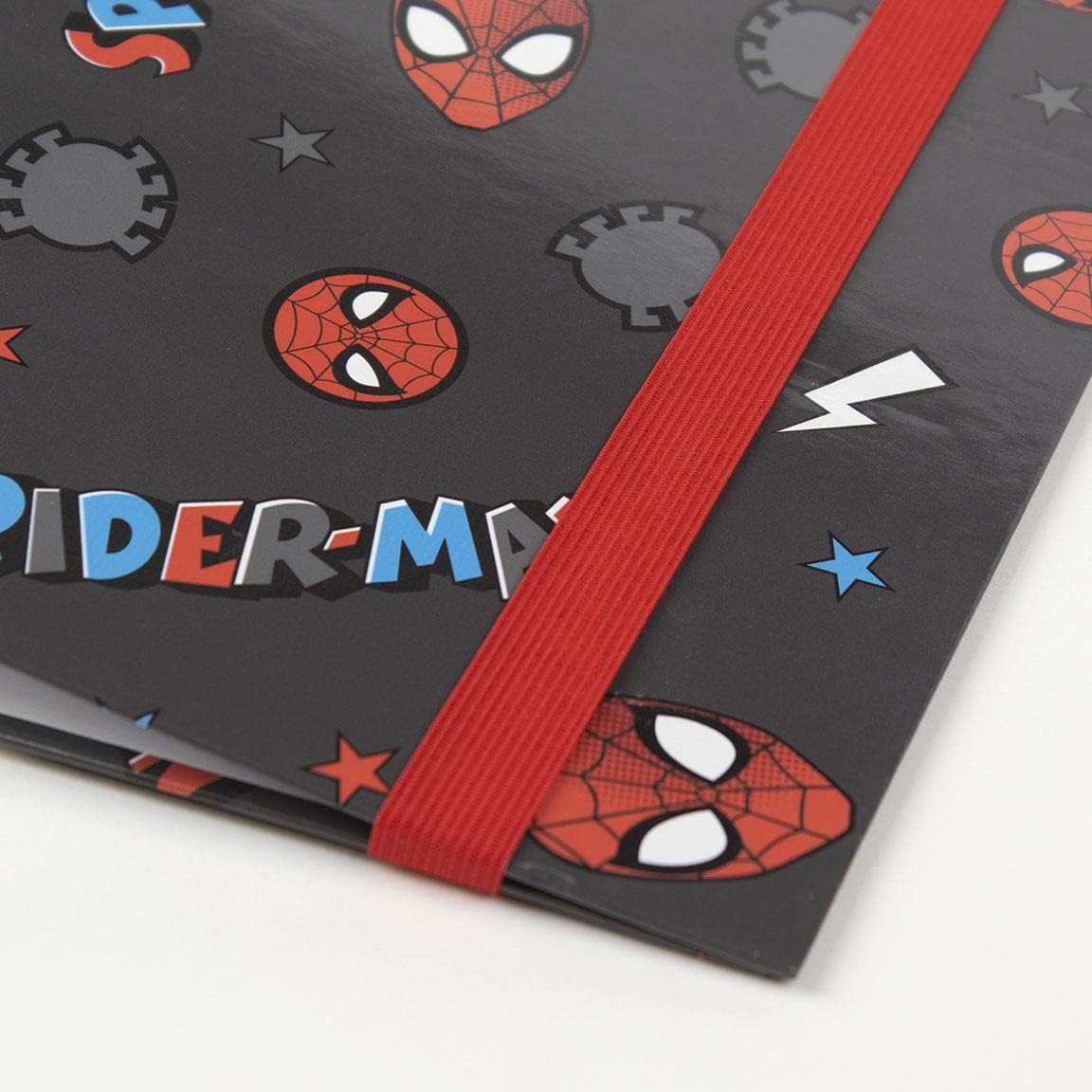 CERDÁ LIFE’S LITTLE MOMENTS – Archivador 4 Anillas Niño de Spiderman con Tapa Dura y Cierre con Goma – Licencia Oficial Marvel