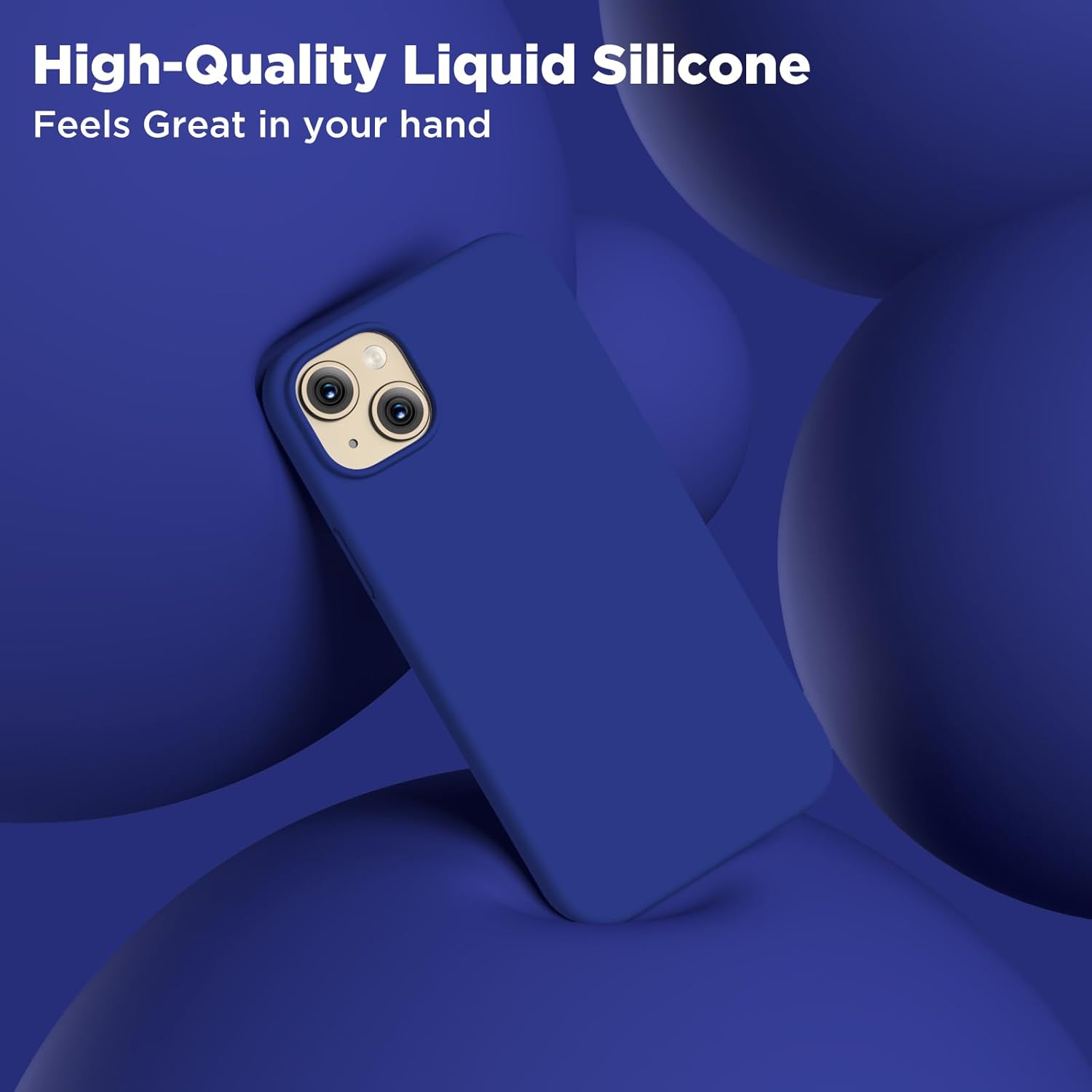 Compatible con iPhone 15, funda de silicona líquida, funda protectora de cuerpo completo a prueba de golpes forro de microfibra suave antiarañazos,