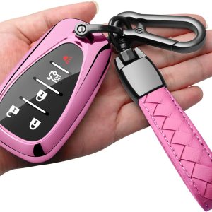 Sindeda Funda para llavero Chevrolet con llavero de TPU suave, protección completa, compatible con Chevrolet 2016-2024 Chevy Malibu Camaro Cruze Sindeda Funda para llavero Chevrolet con llavero de TPU suave, protección completa, compatible con Chevrolet 2016-2024 Chevy Malibu Camaro Cruze