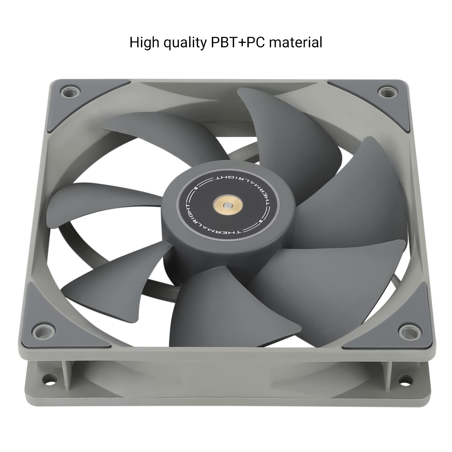 Thermalright Ventilador de CPU TL-G12 de 4.724 in, ventilador de carcasa de computadora, ventilador silencioso de PC PWM de 4 pines, 1500 RPM,