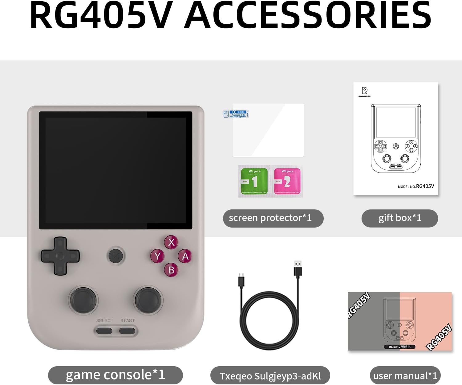 RG405V Video Consola de juegos portátil de 4 pulgadas IPS pantalla táctil Android 12 T618 5500mAh Batería Portátil Retro Player 5G WiFi Bluetooth