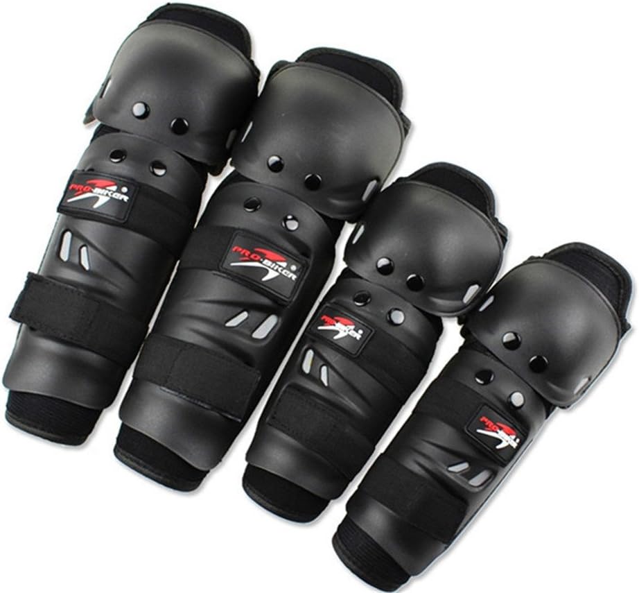 Kit de 4 piezas de protección para motocicleta, codo, rodilla, espinillera, accesorios para motocicleta, motocross, bicicleta, carreras, equipo de