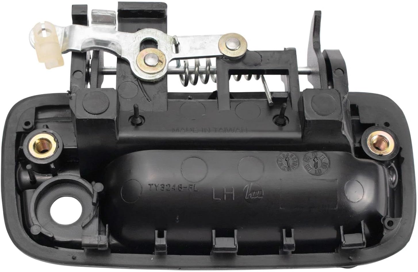 AM Autoparts Kit de manija de puerta exterior de metal de 2 piezas LH RH para camión Toyota Tacoma 95-04