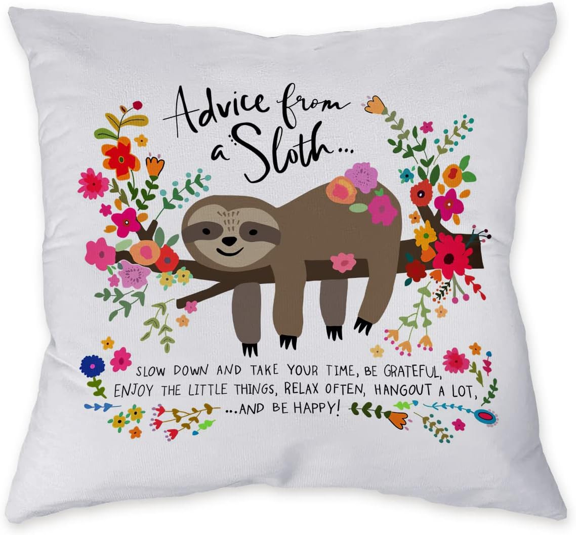 Funda de almohada con cita inspiradora de un perezoso, decoración del hogar, sala de estar, dormitorio, oficina, habitación de niña, habitación de