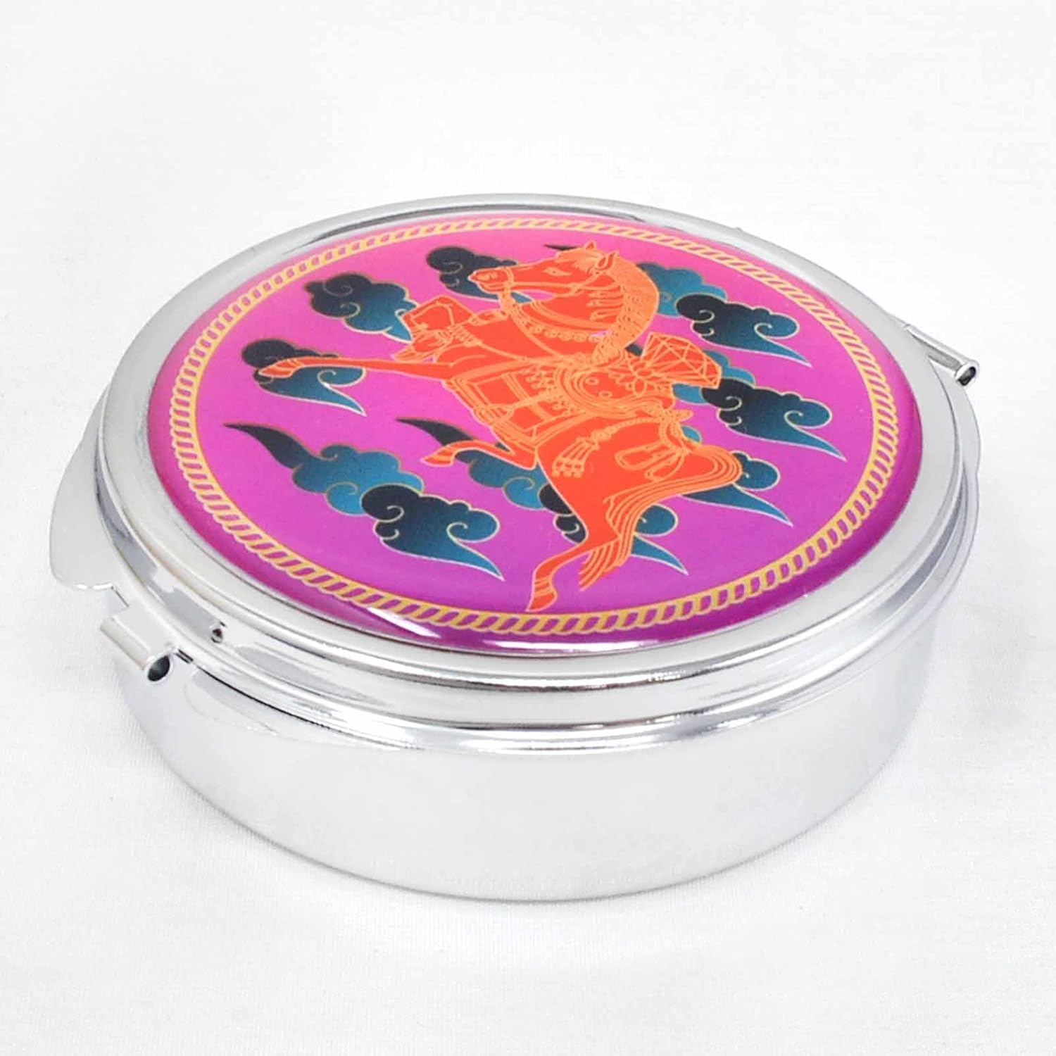 Cajas de píldoras de abundancia de Feng Shui con Windhorse Home Harmony &Balance Paz Riqueza Porsperidad Éxito Buena Suerte Pastilleros W5448