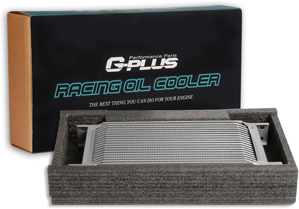 G-PLUS 7 hileras AN10-10AN universal que compite con el refrigerador de aceite de aluminio de la transmisión del motor
