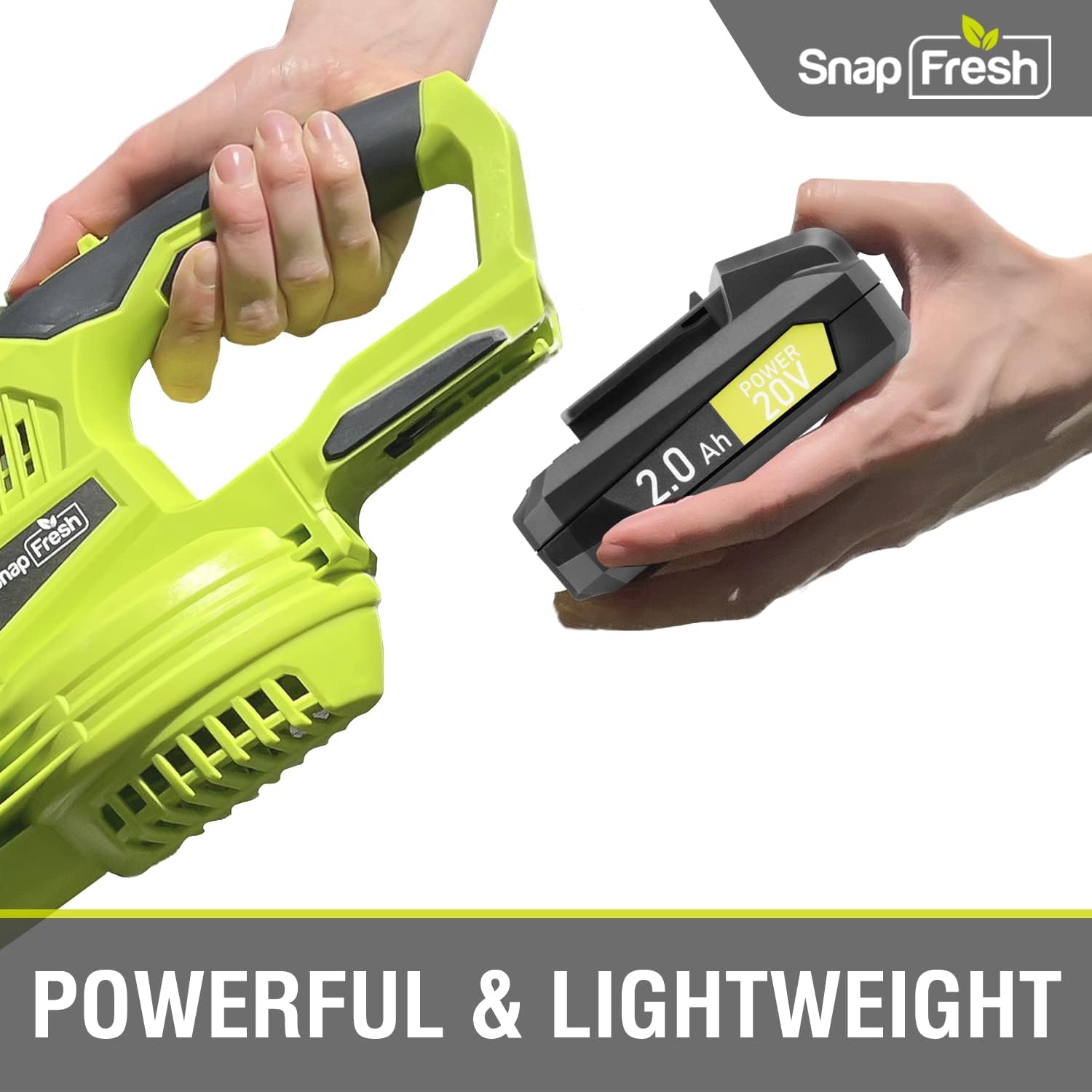 SnapFresh Batería de litio de 20 V para herramientas inalámbricas, batería de larga vida útil solo con todas las herramientas inalámbricas de 20 V,