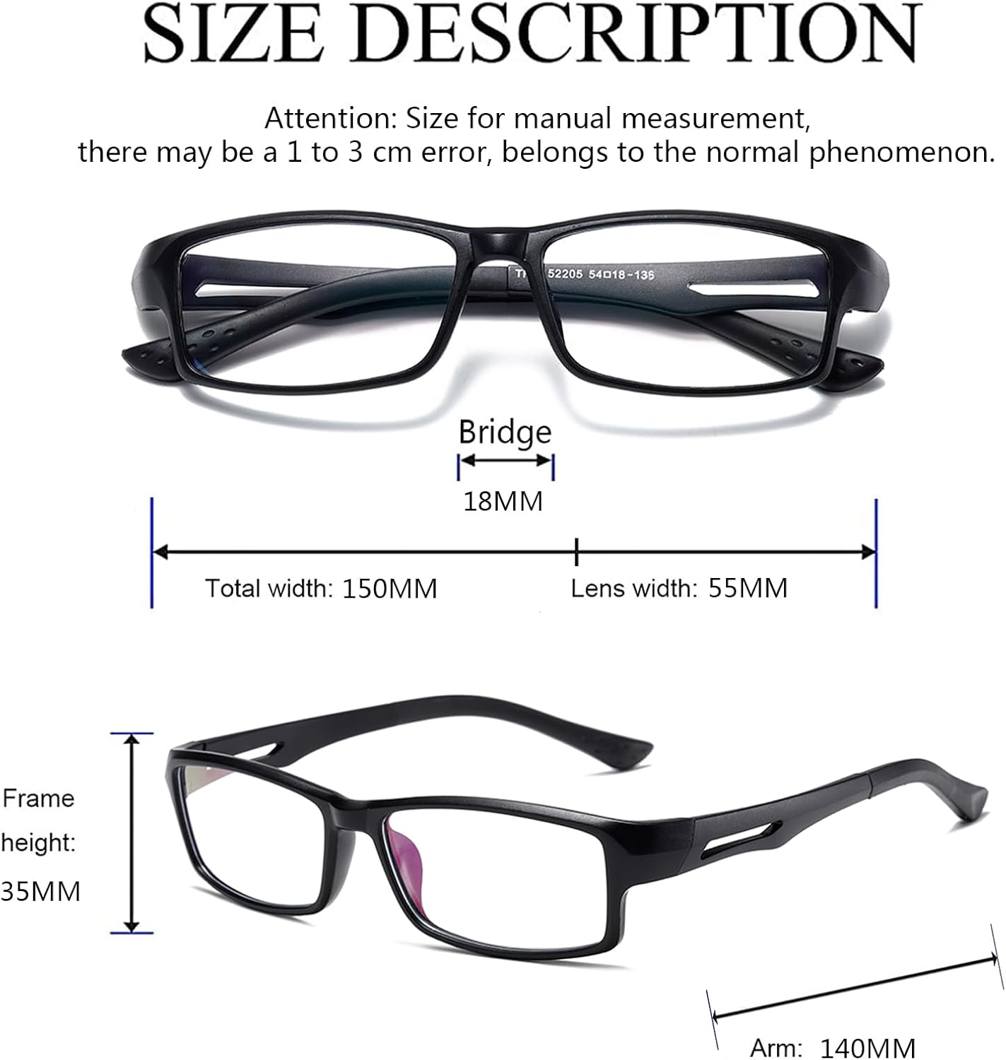 Hubeye Paquete de 3 marcos TR90 de moda de retazos de color para mujeres y hombres, ligeros con bloqueo de luz azul, lectores de computadora, 1.50