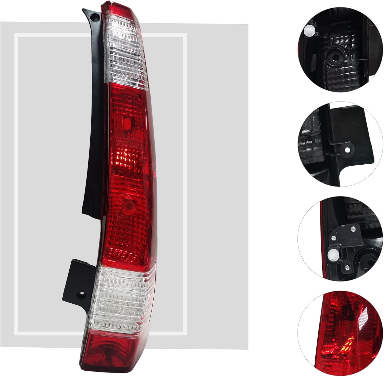 Fetcoi Conjunto de luz trasera, lámparas halógenas de freno compatibles con luz trasera Honda CRV 2005 2006, lado derecho del pasajero,