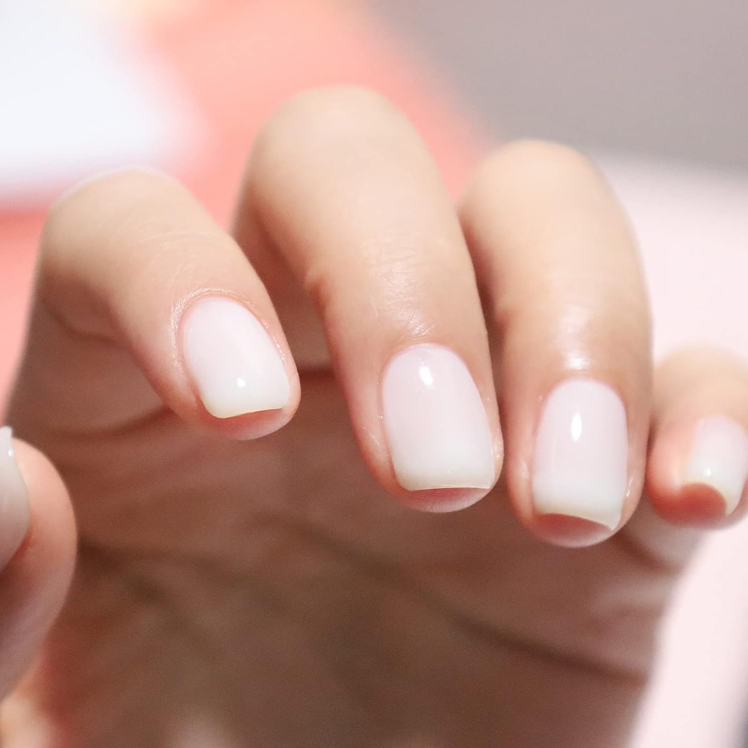 FZANEST Juego de 2 esmaltes de gel base de goma para uñas color blanco lechoso, 6 en 1, extensión fortalecedora transparente, color nude, capa base