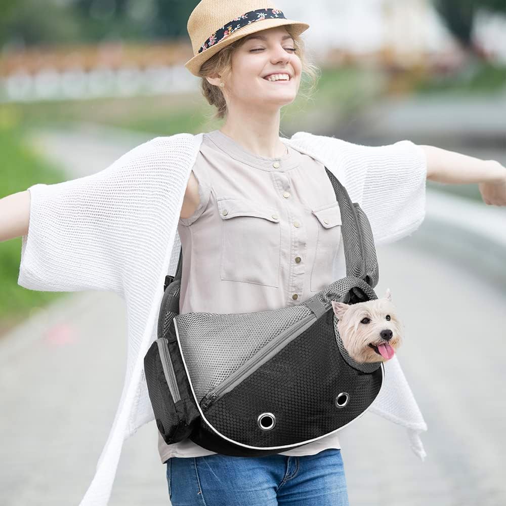 PetAmi Transportador para perros pequeños, bolso transportador para cachorros, bolsas para perros para viajes, bolsa de transporte para gatos