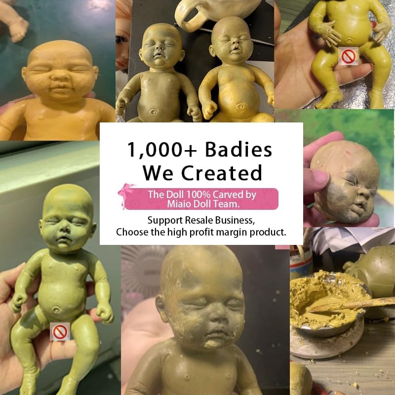 Reborn Baby Dolls – Muñecas de bebé recién nacidas realistas en miniatura de 7 pulgadas con toallitas bucales, muñeca de cuerpo completo hecha a