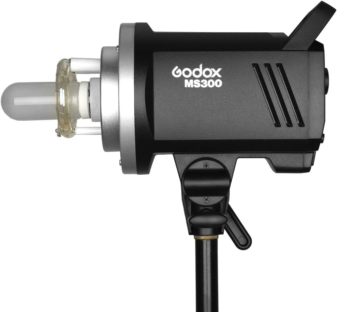 Godox MS300 300WS GN58 Flash Studio Strobe Monolight con montaje Bowens, sistema inalámbrico Godox 2.4G incorporado, tiempo de reciclaje de 0.1