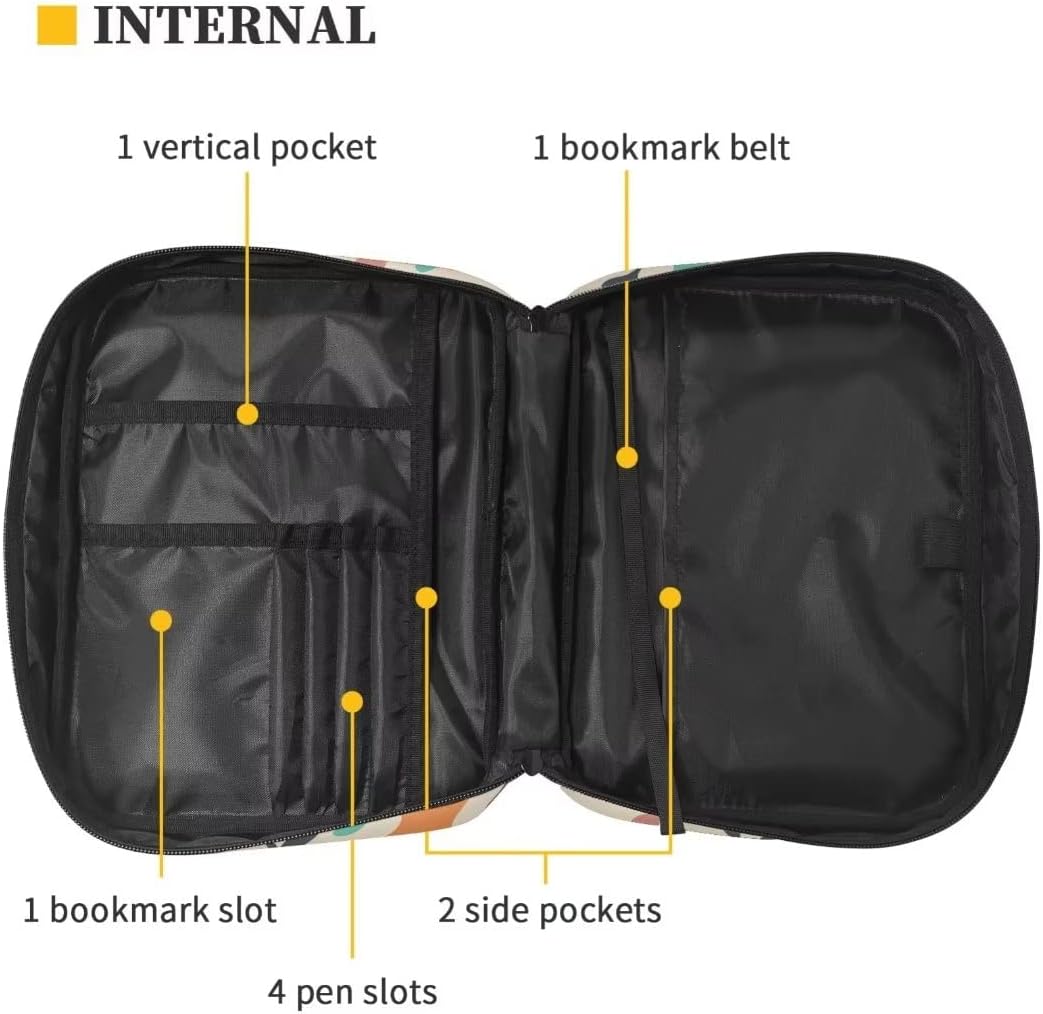 Pensura Bible Case for Women and Girls Bible Bags with Flora Durable Bible Cover with Portable Handle Strap for Carrying Includes Lots of Storage