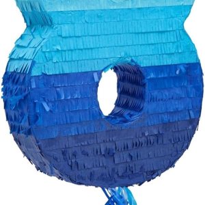 BLUE PANDA Piñata número 8, piñata de cuerda para decoración de fiesta de cumpleaños número 8, color azul degradado (16.5 x 11.5 x 3 pulgadas) BLUE PANDA Piñata número 8, piñata de cuerda para decoración de fiesta de cumpleaños número 8, color azul degradado (16.5 x 11.5 x 3 pulgadas)