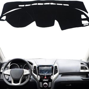 Tapete de cubierta para tablero de salpicadero compatible con SsangYong Tivoli 2015-2019 con volante a la izquierda Tapete de cubierta para tablero de salpicadero compatible con SsangYong Tivoli 2015-2019 con volante a la izquierda