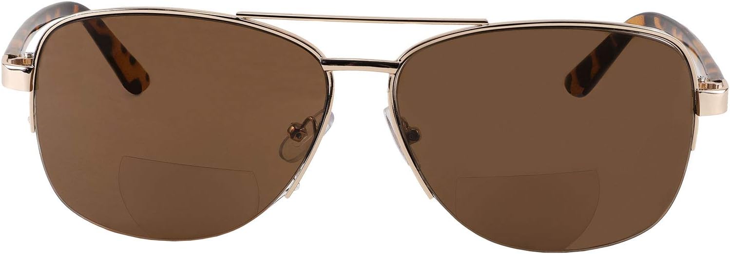 FEISEDY Lentes de sol bifocales para lectura bajo el sol B2718 para hombres y mujeres