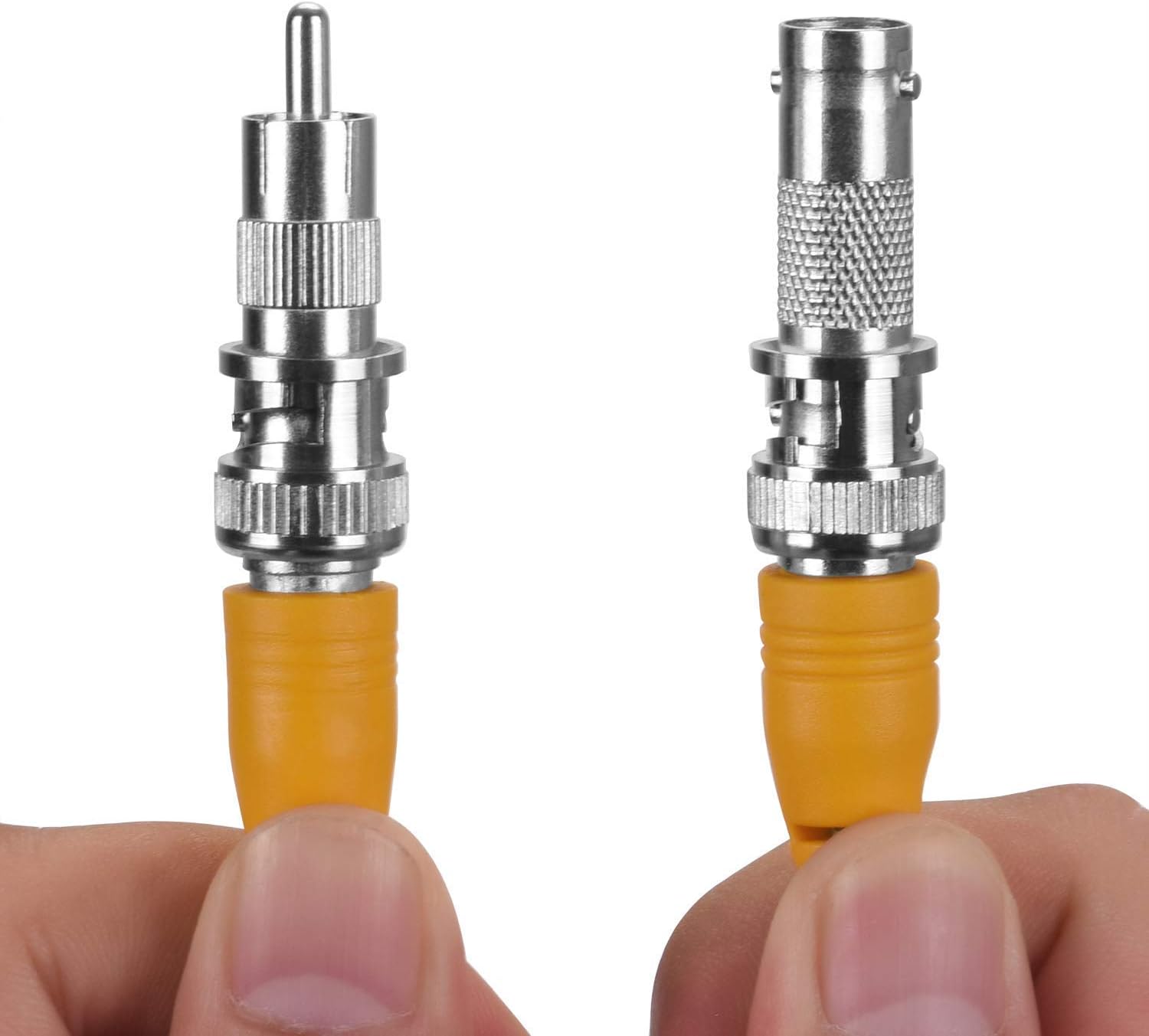 Paquete de 4 cables de alimentación de video BNC 2 en 1 de 100 pies (98.4 ft), cable de extensión de cable de cámara de seguridad para sistema de
