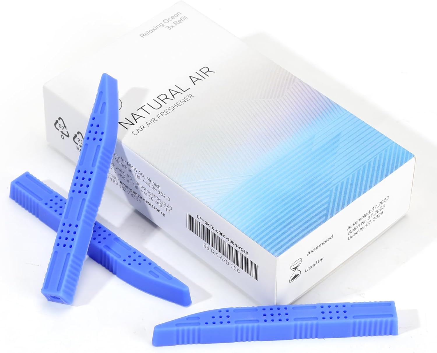 Repuesto de repuesto para ambientador natural 2023 compatible con BMW Mountain View Starter Kit (océano relajante)
