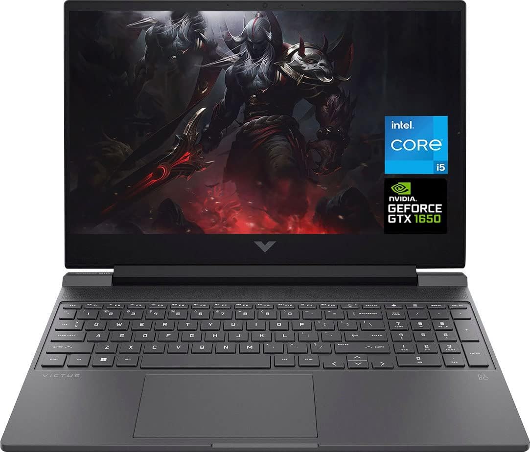 HP Victus Gaming Laptop 2023, pantalla FHD de 15.6 pulgadas de 144 Hz, Intel Core i5-12450H de 12 generación, 16 GB de RAM, SSD de 512 GB, gráficos