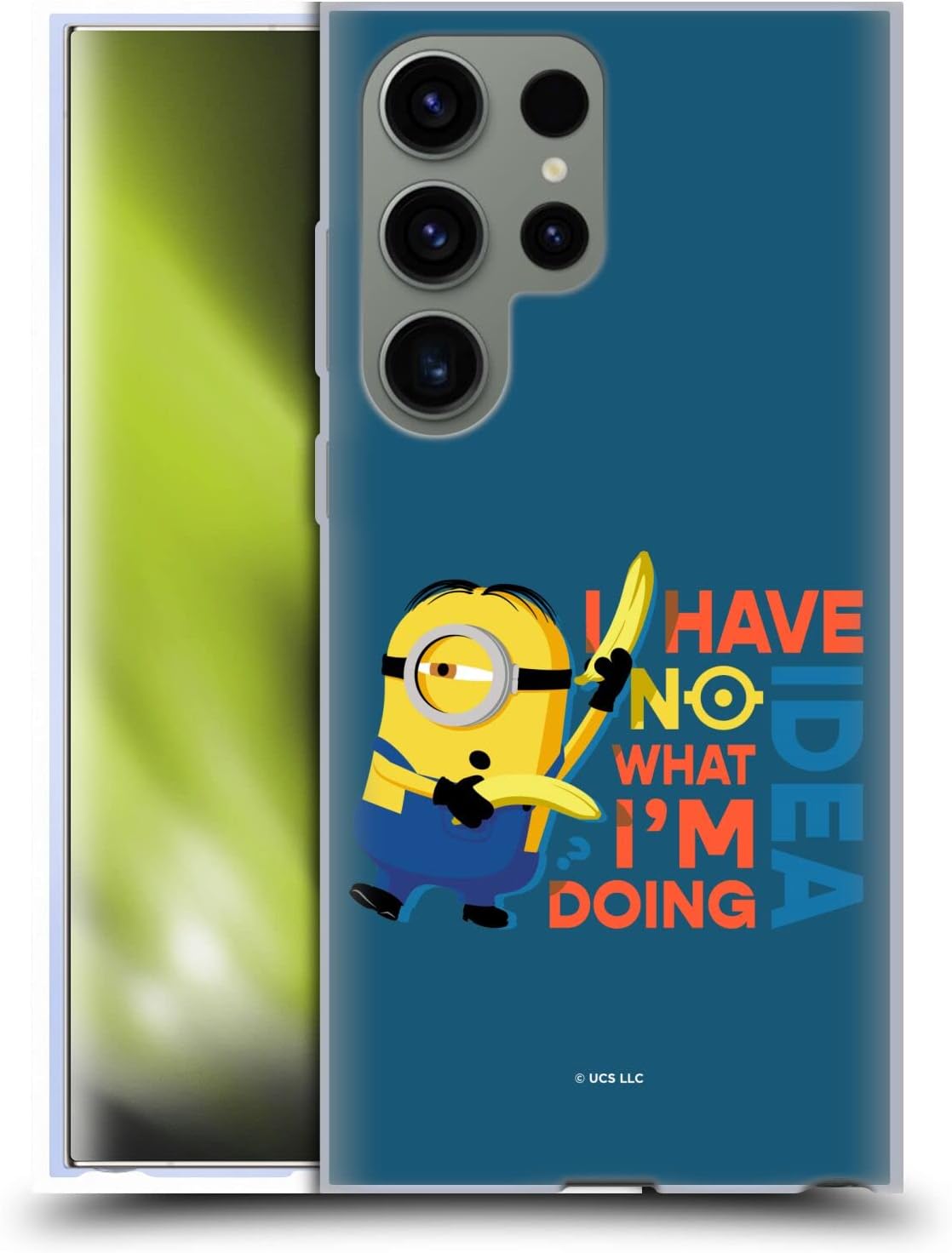 Head Case Designs Officially Licensed Minions Rise of Gru(2021) No Idea Humor Soft Gel Case Compatible with Samsung Galaxy S23 Ultra 5G
