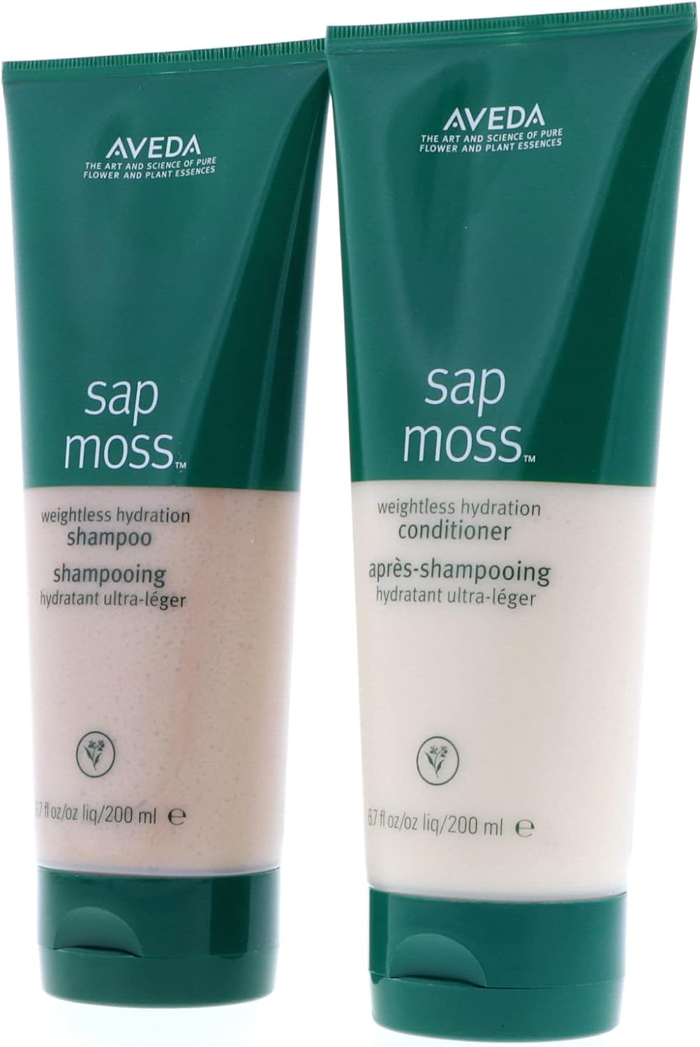 Aveda Sap Moss – Champú y acondicionador de hidratación sin peso, juego de 6.7 onzas