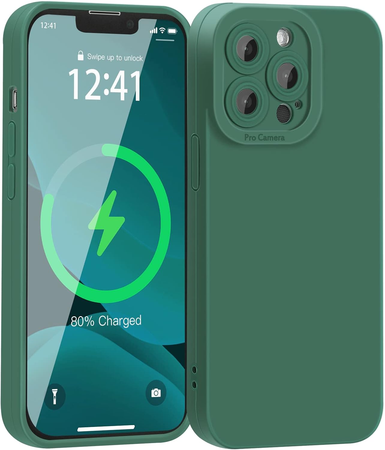 YZR Funda compatible con iPhone 12 Pro Max de 6.7 pulgadas (2020), serie sedosa y suave al tacto, funda protectora de goma de silicona líquida suave
