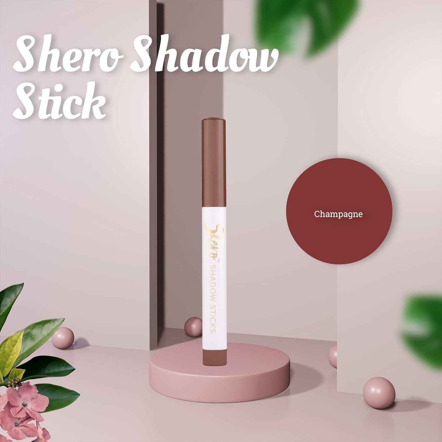 Belle Beauty by Kim Gravel Shero Shadow Stick – Sombra de ojos audaz para ojos impresionantes sin esfuerzo, champán
